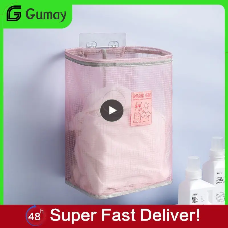 

Clothing Laundry Basket Bag Folding Laundry Basket Large Capacity Wall Monted Storage Bag Children Toy Storage Basket Waterproof