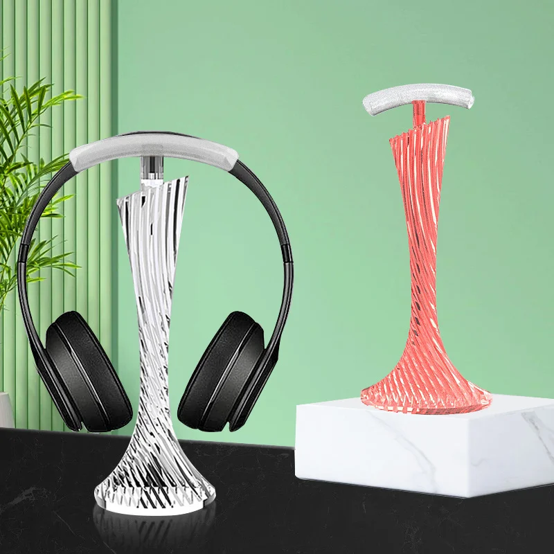 

Hook Head Mounted Earphone Sticky Display Stand Headphone Bracket Headset Holder Hanger Earphone Desk Display Stand