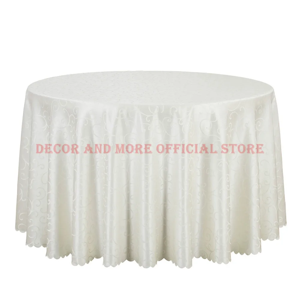Декор поли-жаккардовые скатерти круглые свадебные гостиничные обеденный