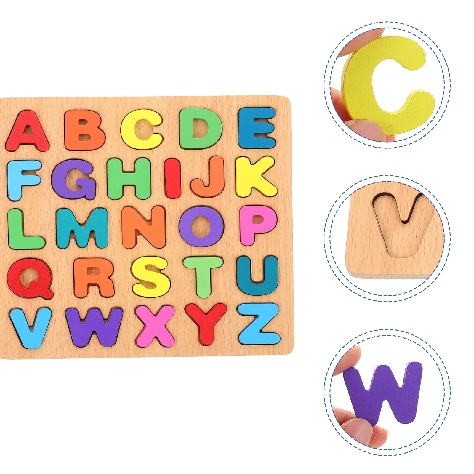 

Early Education Puzzle Toddlers Toys Wood Match Alphabet Educational Children Plaything Learning Kids Wooden