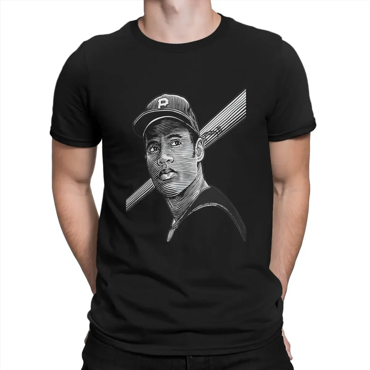 Футболка мужская с принтом Роберто Клементе я люблю бейсбол детства