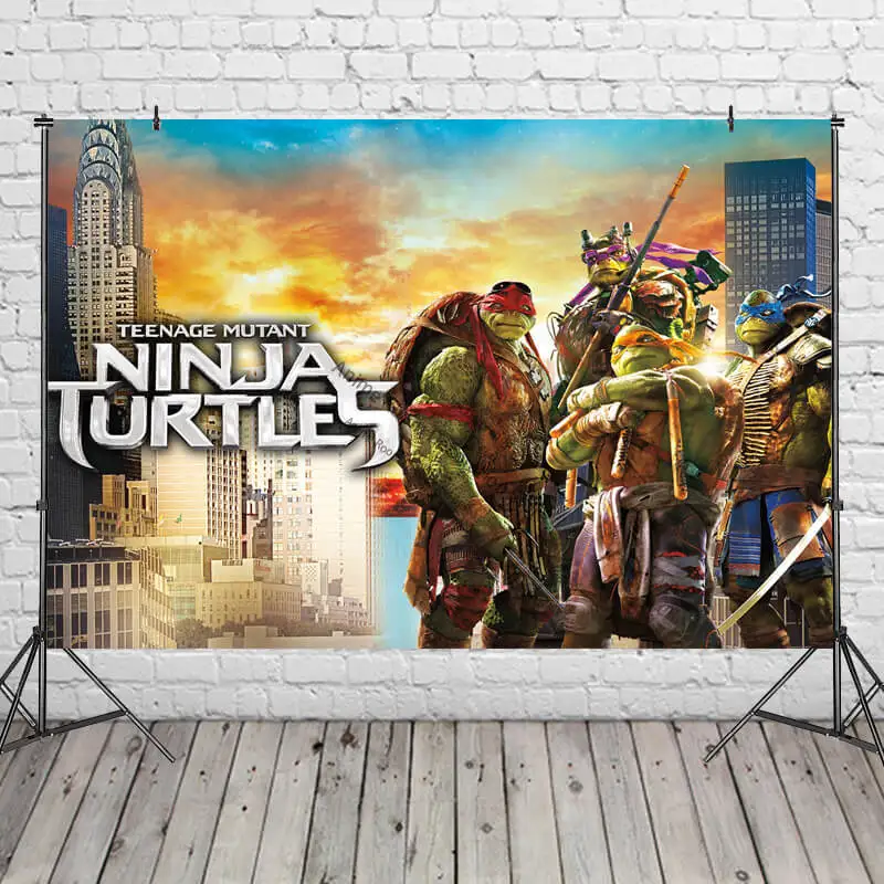 Фон для фотосъемки С черепашками-ниндзя |