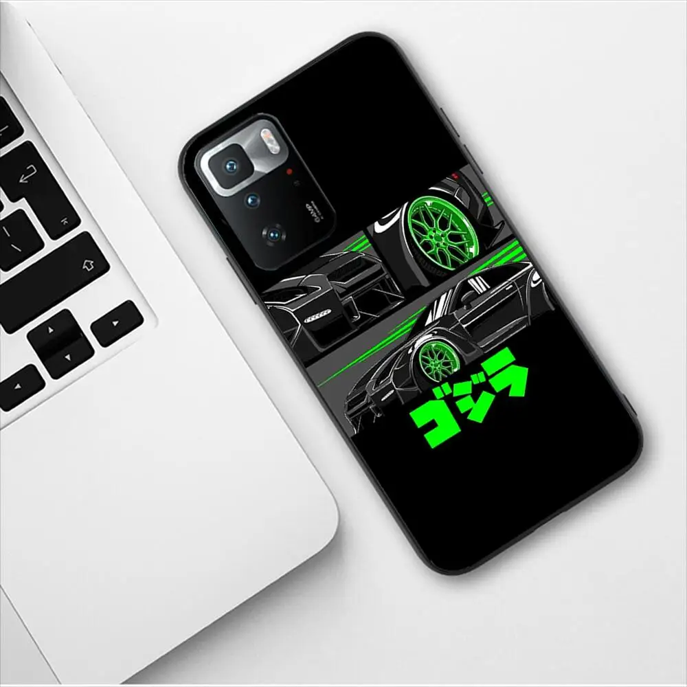 Japan JDM Nissan Sports Car New Phone Case For Redmi 9 9A 7A 10 8A 10A 8 Note 11 10S 7 11S Plus POCO X3 Pro Soft Silicone Covers