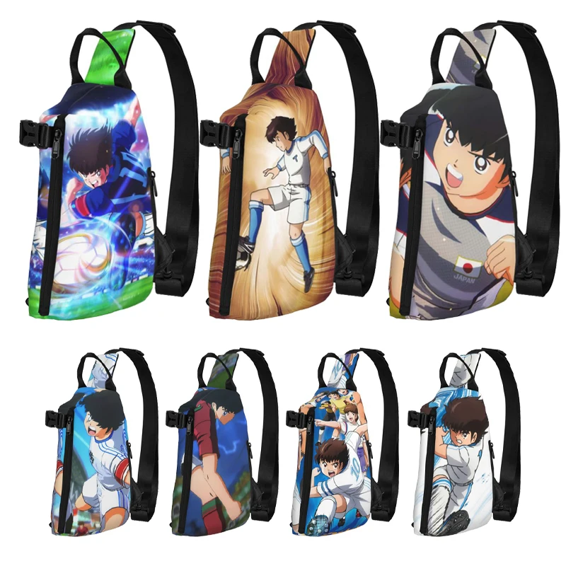 Captain Tsubasa,Japanese Anime Animation Shoulder Bags Chest Cross Chest Bag Diagonally Casual Man Messenger Bag