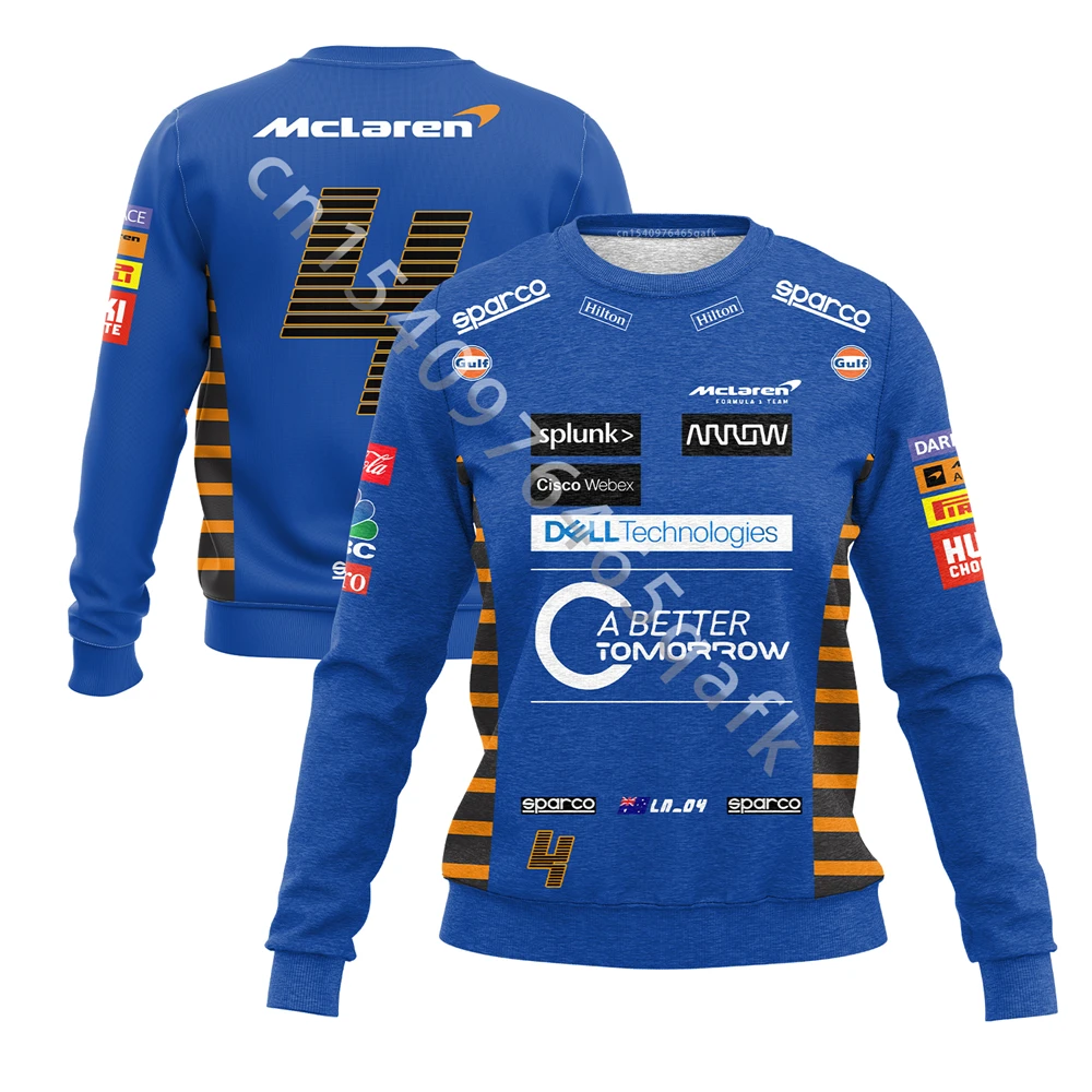 

McLaren Formula 1 Team Racing 3D Printed Fashion Crew Neck Pullover Men's Ladies Super Oversized Top Quality Clothing