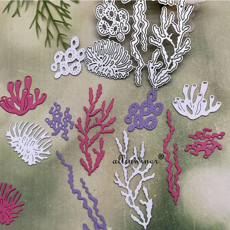 

Металлические трафареты для высечки морских водных растений, трафареты для скрапбукинга «сделай сам», декоративное тиснение, ручная работа, шаблон для высечки