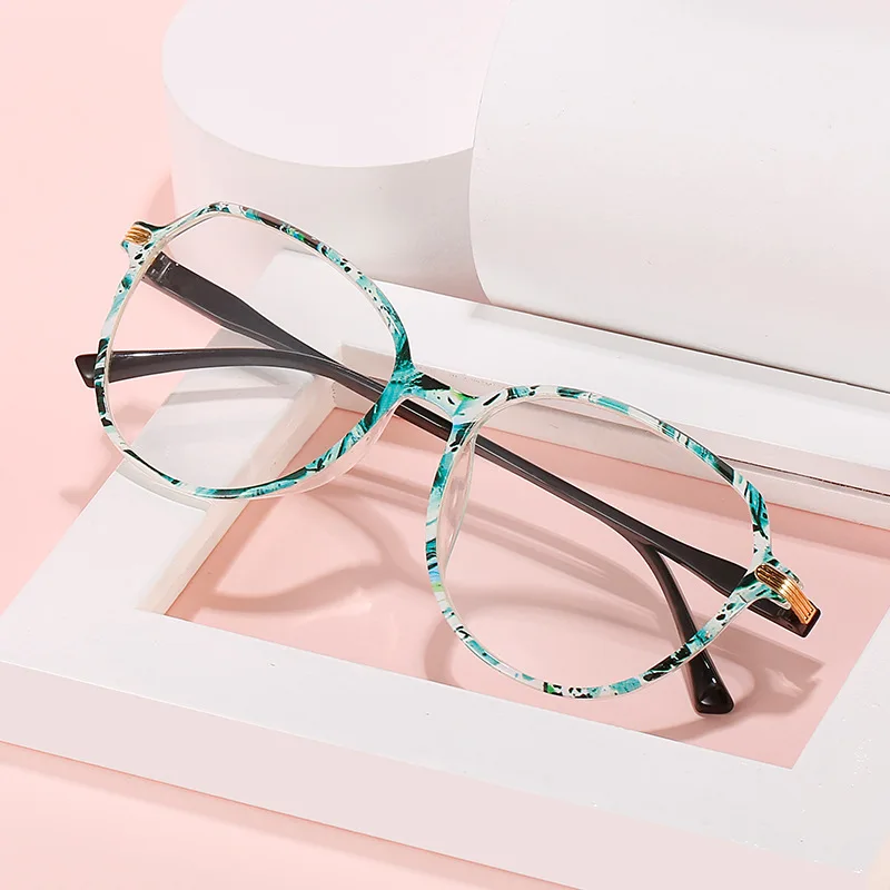 

Large Frame Printing Reading Glasses Women Presbiopia Glasses for Farsightedness Anti Blue Light Oculos Gafas De Lectura Mujer