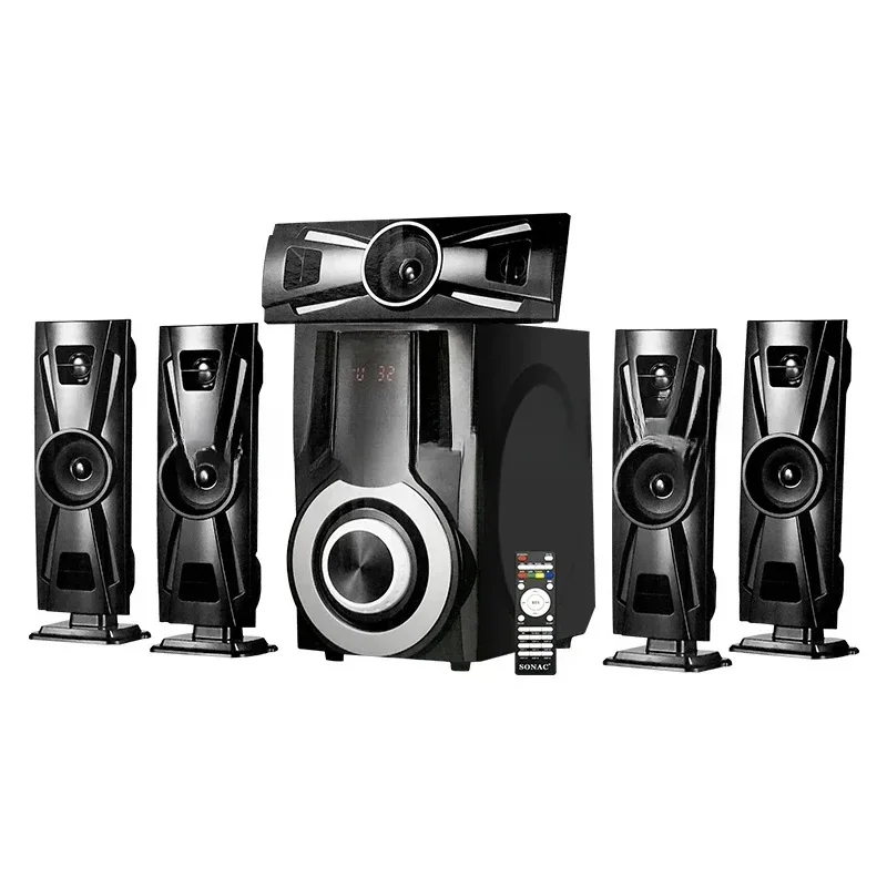 Высоко стеклянный бас Hi-Fi Surround Sound 5.1 Динамик TG-1005 5.1-канальные системы домашнего