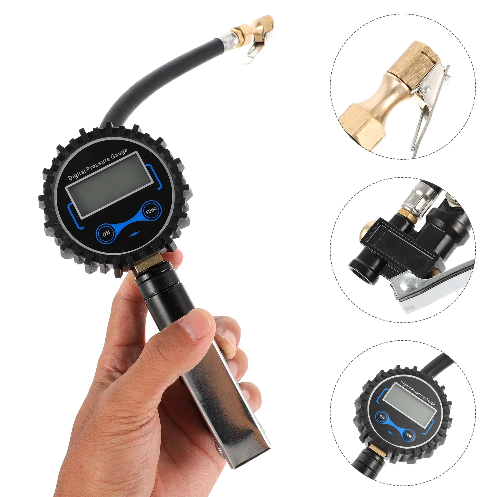 

1 Set Tire Digital Display Inflation Meter Digital Pressure Dial Gauge for Car