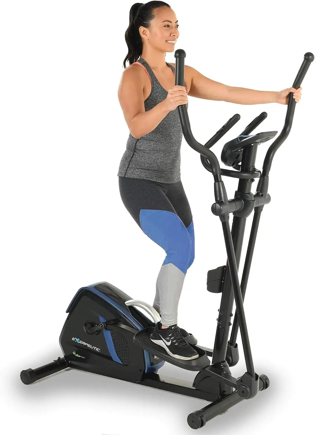 

Elliptical Trainer Machine for Home Gym with Natural Elliptical Motion, Bluetooth MyCloudFitness Tracking and Pulse Rate Grips,