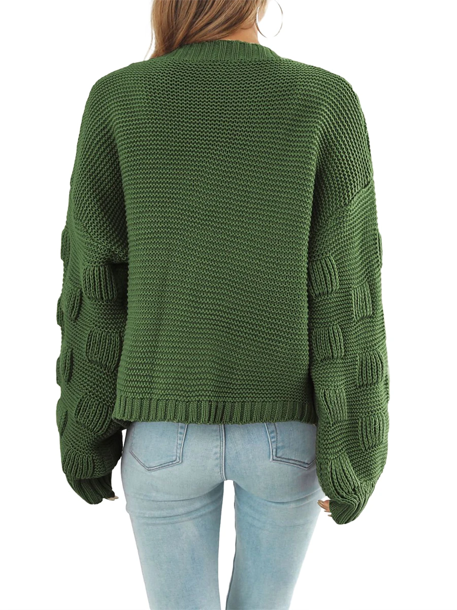 

Женский осенне-зимний вязаный свитер-пальто оверсайз s 2023 с открытой передней и длинными рукавами-стильная и уютная верхняя одежда