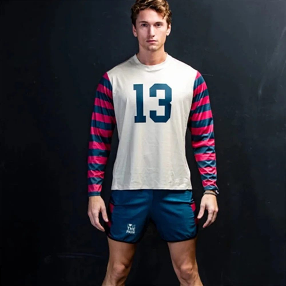 

Love The Pain Mens Downhill Jerseys Mountain Bike MTB Shirts Running Clothing Casual Top Motocross DH T-shirt Long Sleeve Jersey