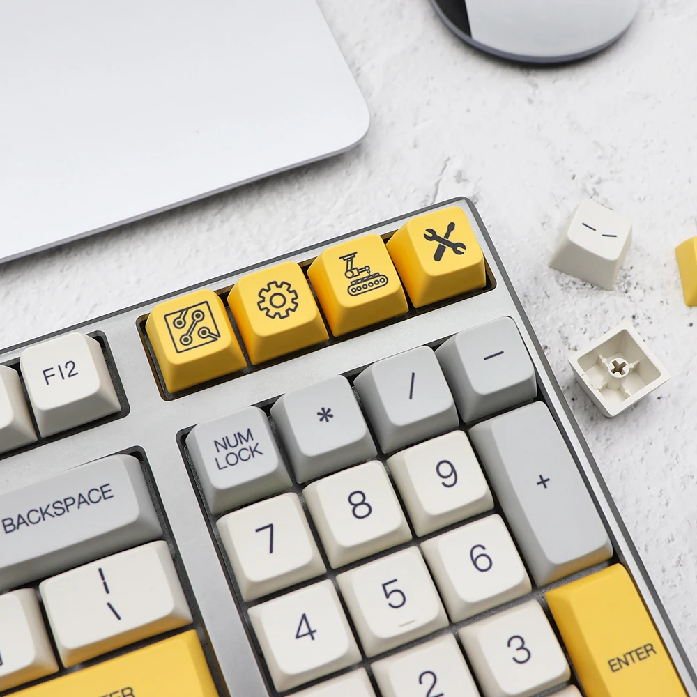 

138 клавиш XDA как крышка для ключей, двухсторонняя сублимационная крышка PBT, материал, Подходящая высота профиля MDA для механических колпачков ключей под заказ