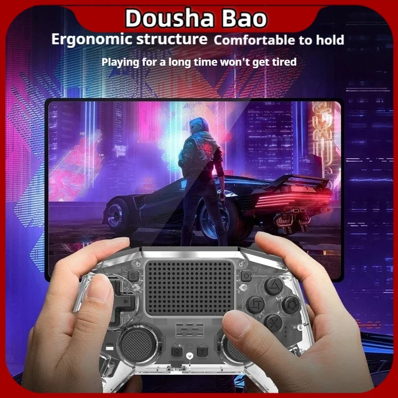 Linyuvo Ps Прозрачный контроллер Bluetooth Беспроводное соединение Игровой джойстик из