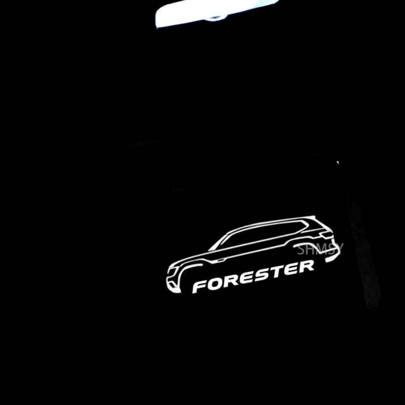 

2X фонари, проектор автомобильной двери, привидение, тень, люстра, аксессуары для Subaru Forester, SG, SH, SJ, SK 2013, 2014, 2015, 2016-2021