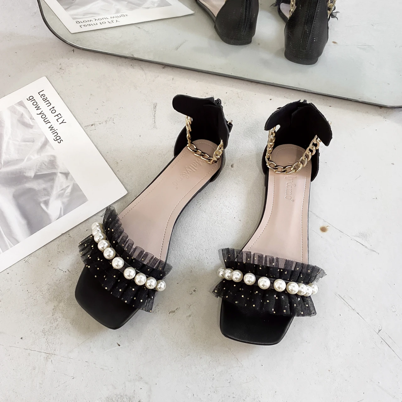 

Сандалии женские с открытым носком, брендовые модные босоножки на платформе, Повседневная пляжная обувь с ремешком на щиколотке, большие ра...