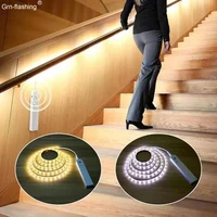 human body induction light strip auto onoff motion sensor cabinet light bar for bedroom living room kitchen stair tv background