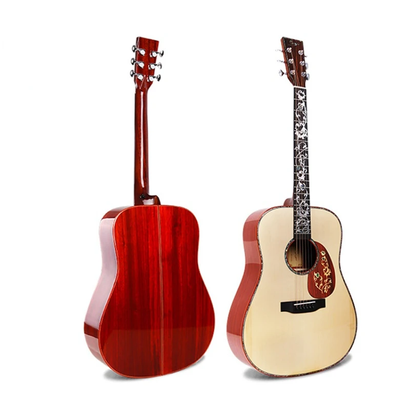 

Classic Wooden Guitar Acoustic Hollowbody Six String Professional Guitar Ballad Guitare Classique Stringed Instruments WZ50GU