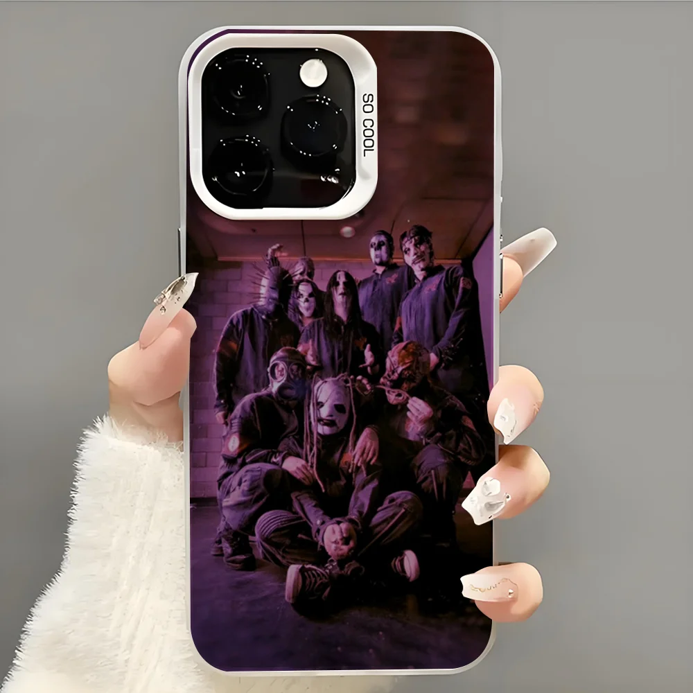 Психологический чехол для телефона Band S-SlipknotS iPhone 14 16 15 11 12 13 Pro Max Mini Plus