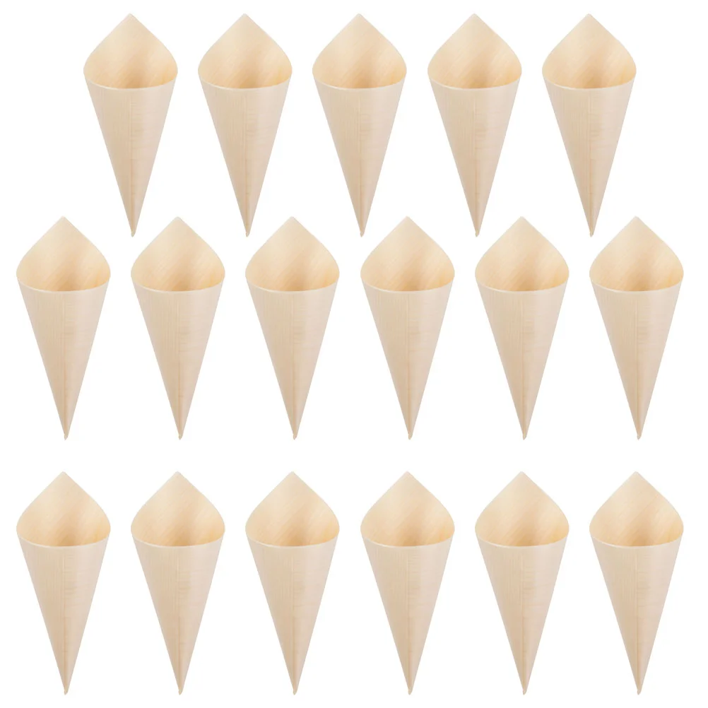 

150 Pcs Wooden Egg Roll Container Small Daily Use Dessert Cones Compact Charcuterie Food Convenient Ice Cream Delicate
