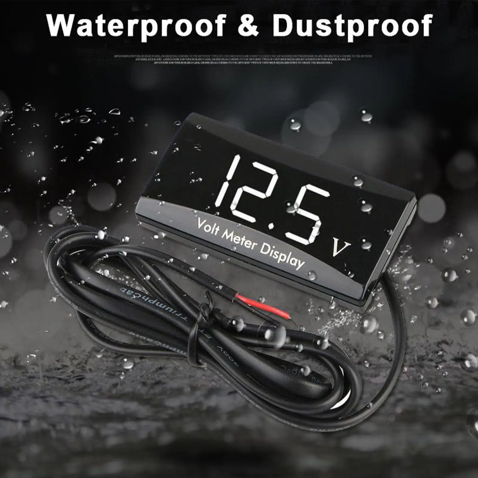 Многофункциональные цифровые часы Voltimetro термометр Вольтметр постоянного тока 12