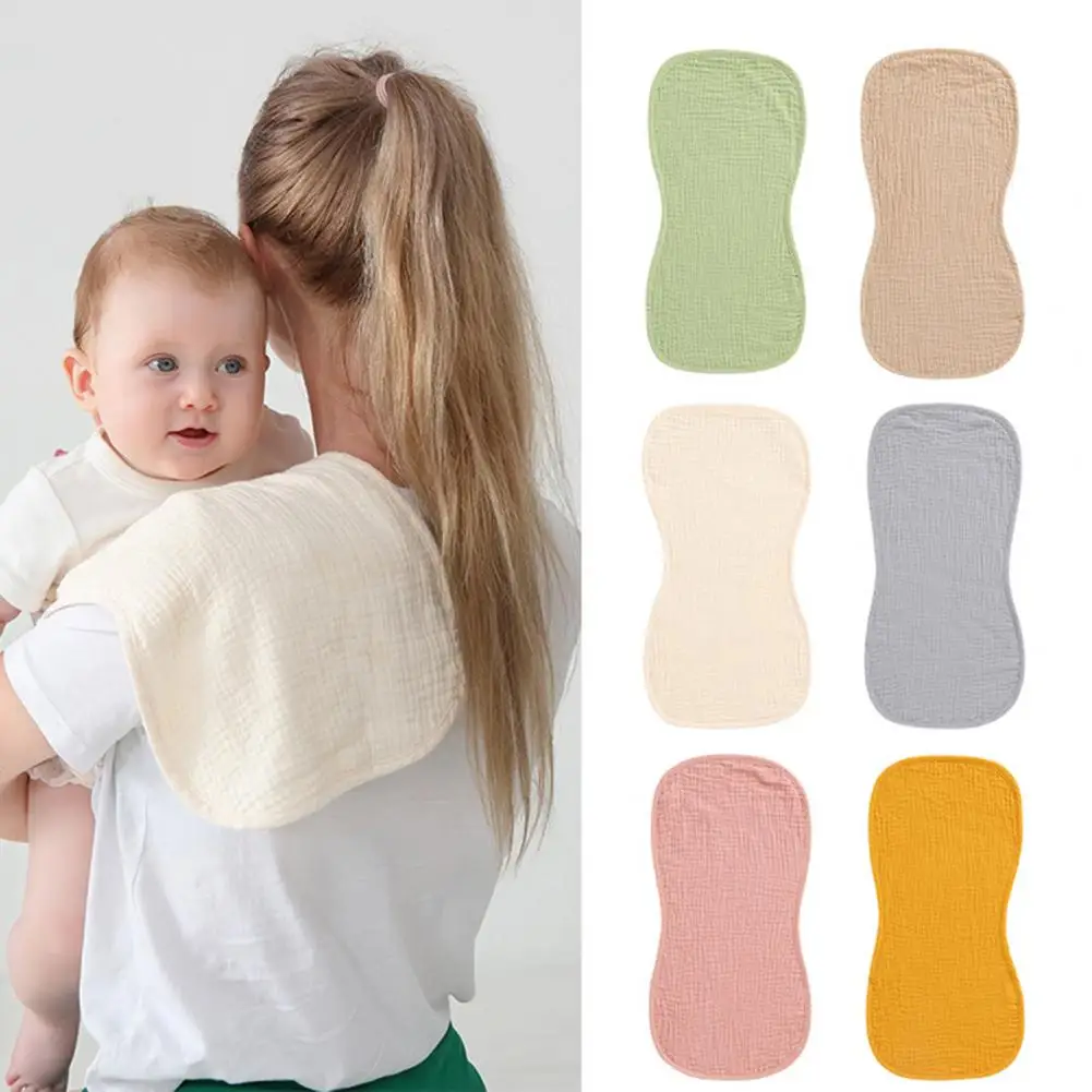 

Soft Breathable Dirt Resistant Saliva Baby Burp Cloth Soft-touching Muslin Newborn Feeding Gauze Towel Daily Use