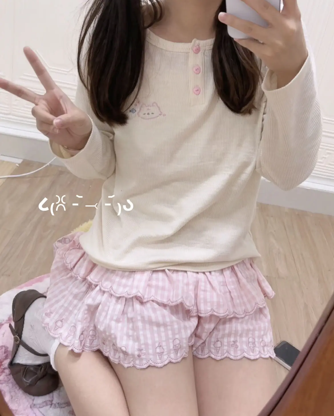 Kawaii клетчатая юбка женская Y2K милая трапециевидной формы с высокой талией и