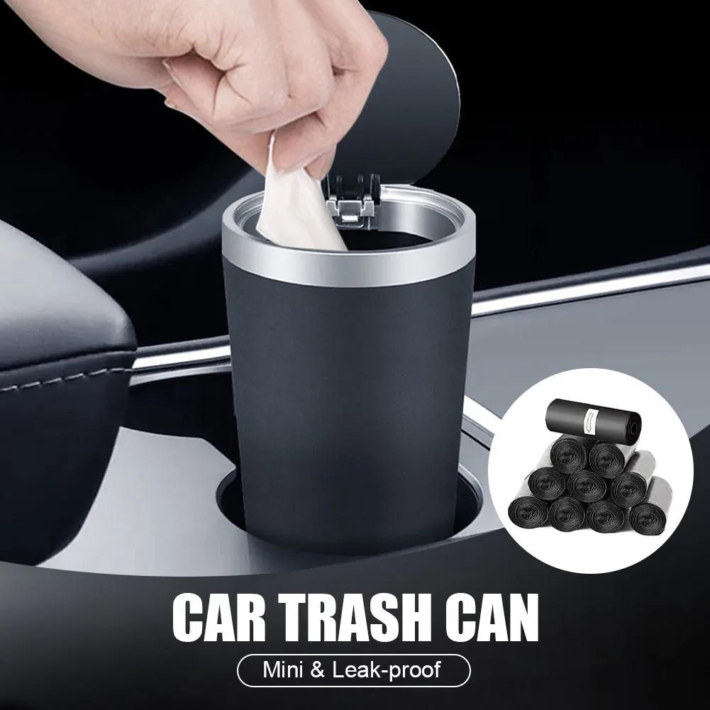 

Car Trash Bin ABS Garbage Can For Car Dustbin Waste Rubbish Basket Bin Organizer Storage Holder Bag Auto Accessories