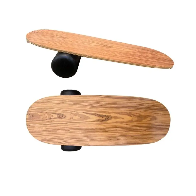 

Yoga Balance Board,Roller Wooden Fitness Yoga Balance Training Surf Ski,28 Inch,10 Layer Maple,Weight Capacity 300kg