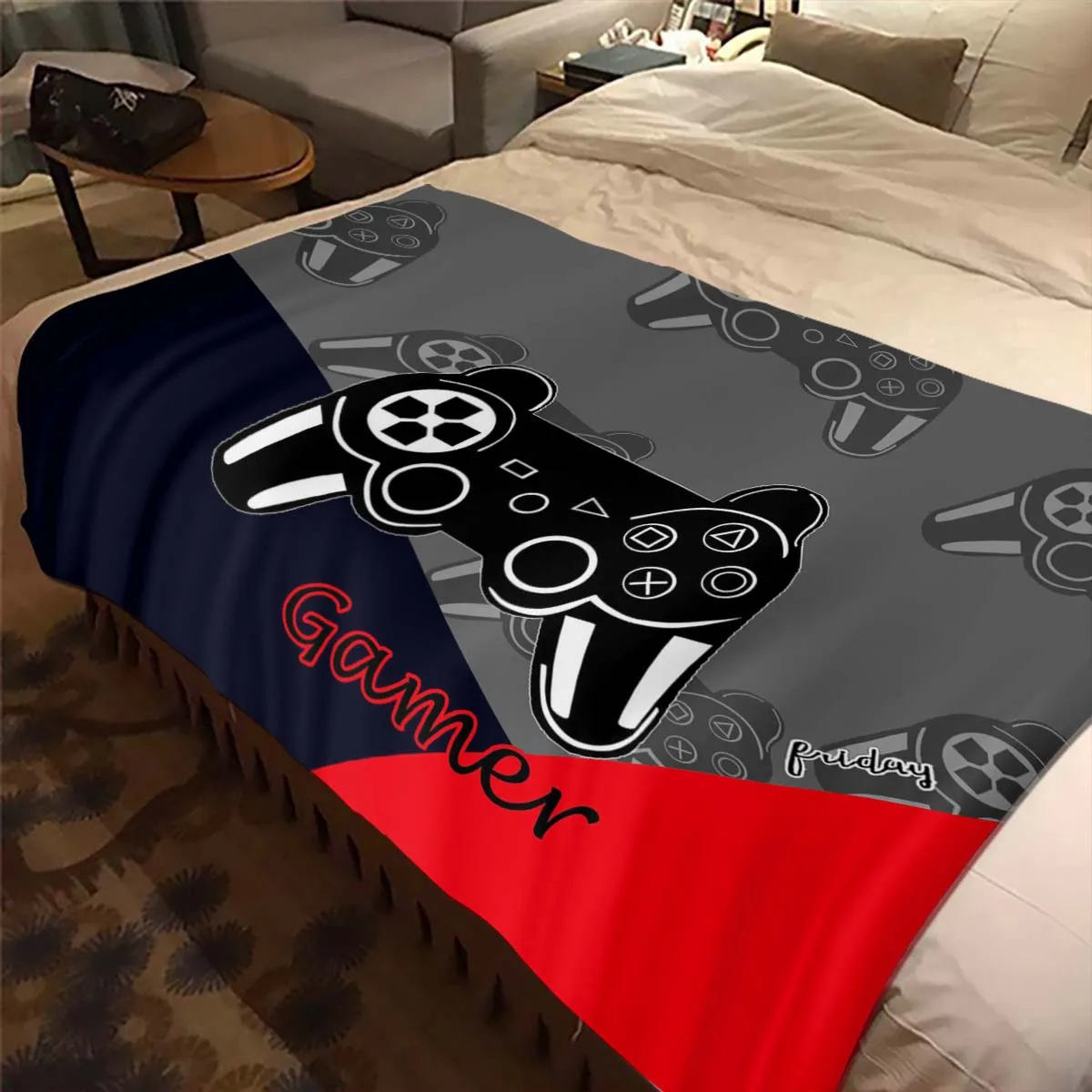 

Game Pad Throw Blanket Print Warm Gift Child Flannel Single Casual Blankets Sofa Chair Bed blankets Dropshipping