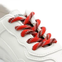 weiou 6mm new shoelaces round drawstring waist sweater hat rope polyester fashion grey red black shoe laces sneaker shoestring