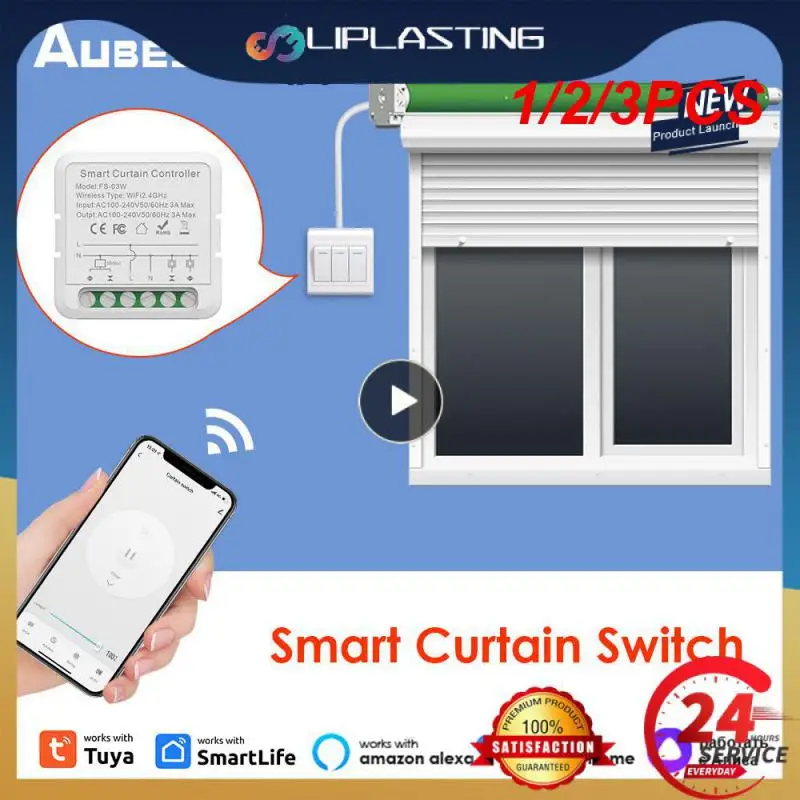 1/2/3 шт. смарт-переключатель Tuya WiFi Smart Life для вращающихся дверей с потайным мотором