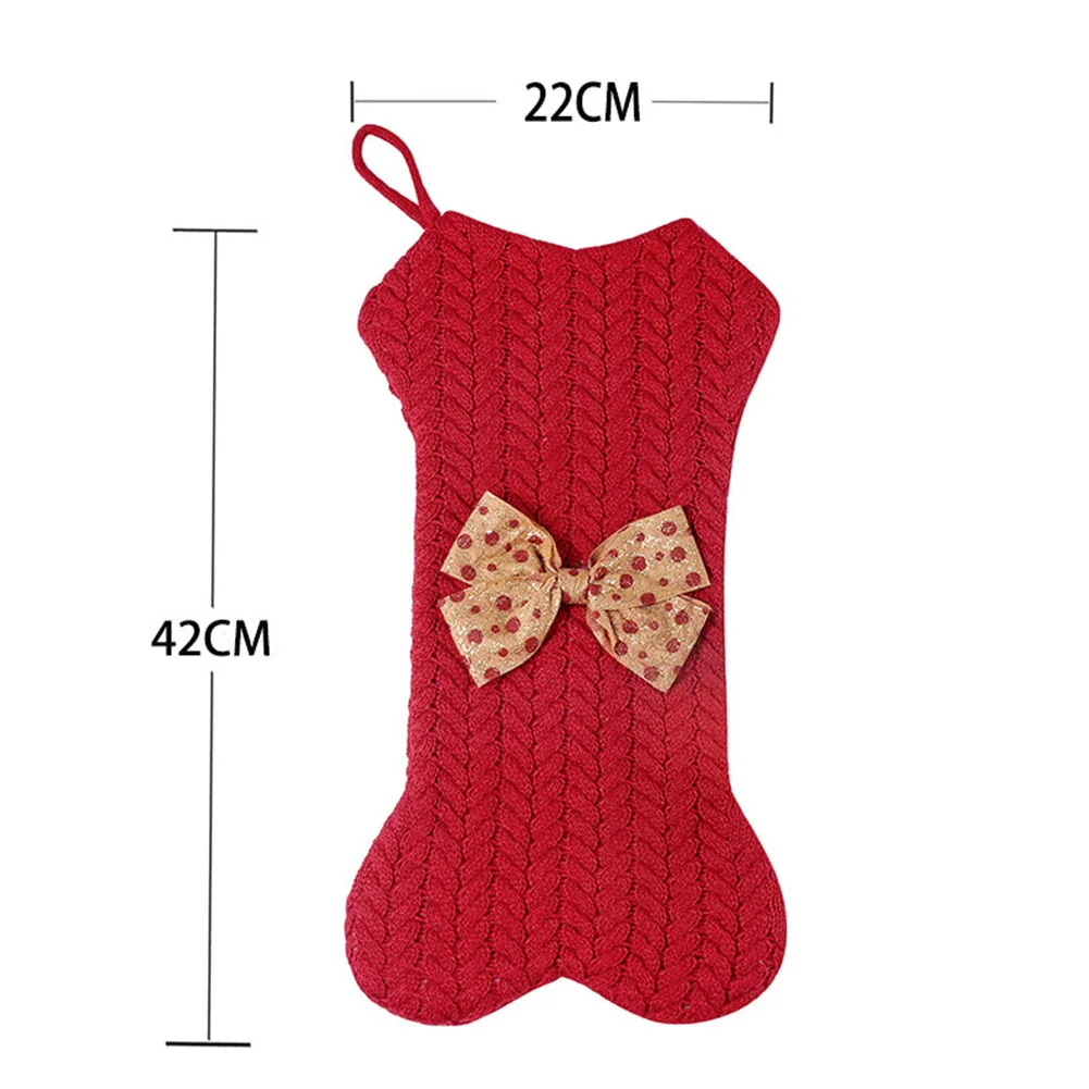 1 шт. рождественские украшения вязаные костяные подвесные со шнурком домашние