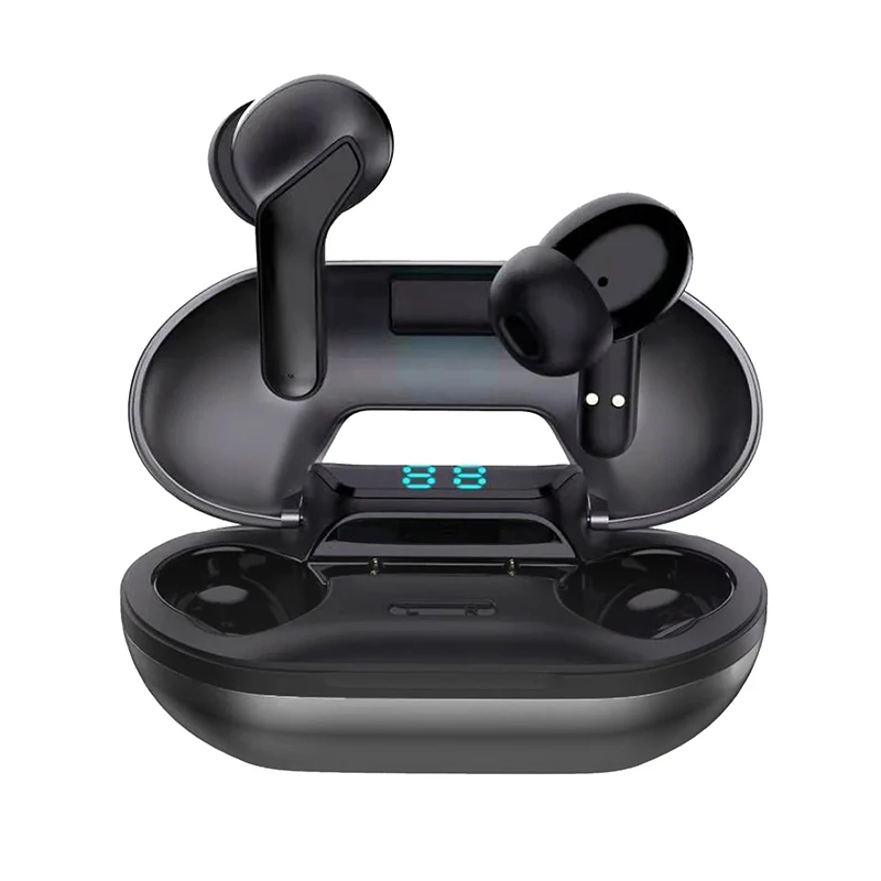 

TWS Беспроводные Bluetooth 5,0 наушники с сенсорным управлением, наушники, стереогарнитура с микрофоном, спортивные наушники, водонепроницаемые наушники со светодиодным дисплеем