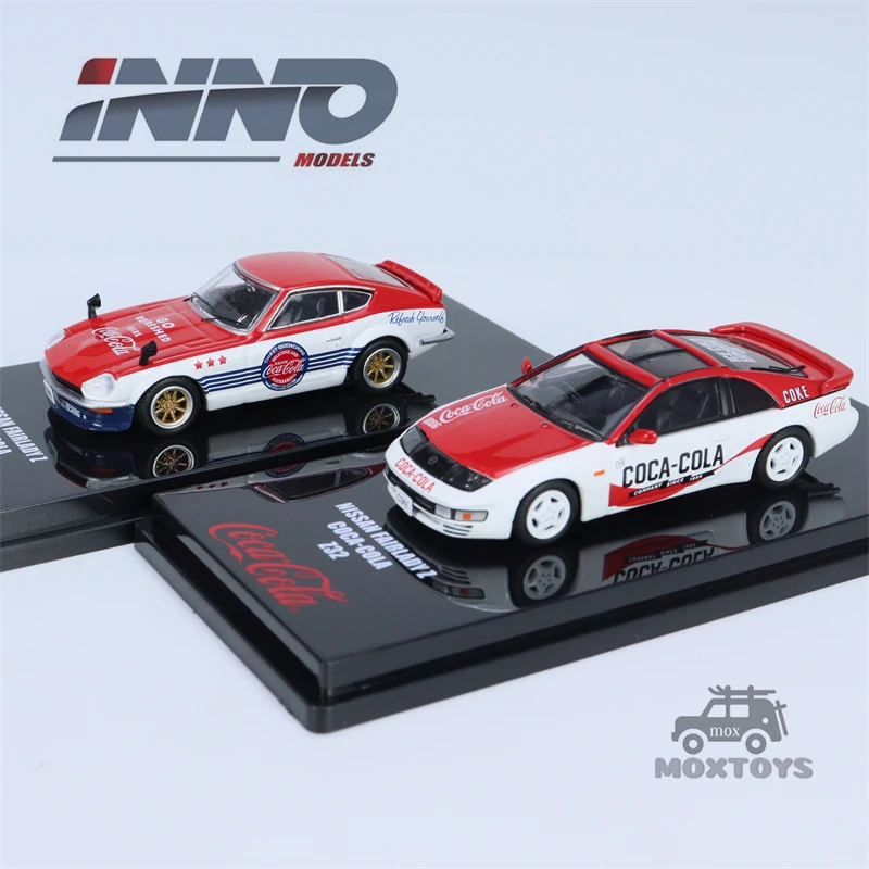 Крошечный X INNO 1:64 NISSAN FAIRLADY Z S30 и Z32 ColaRed 2Car Set литая модель автомобиля