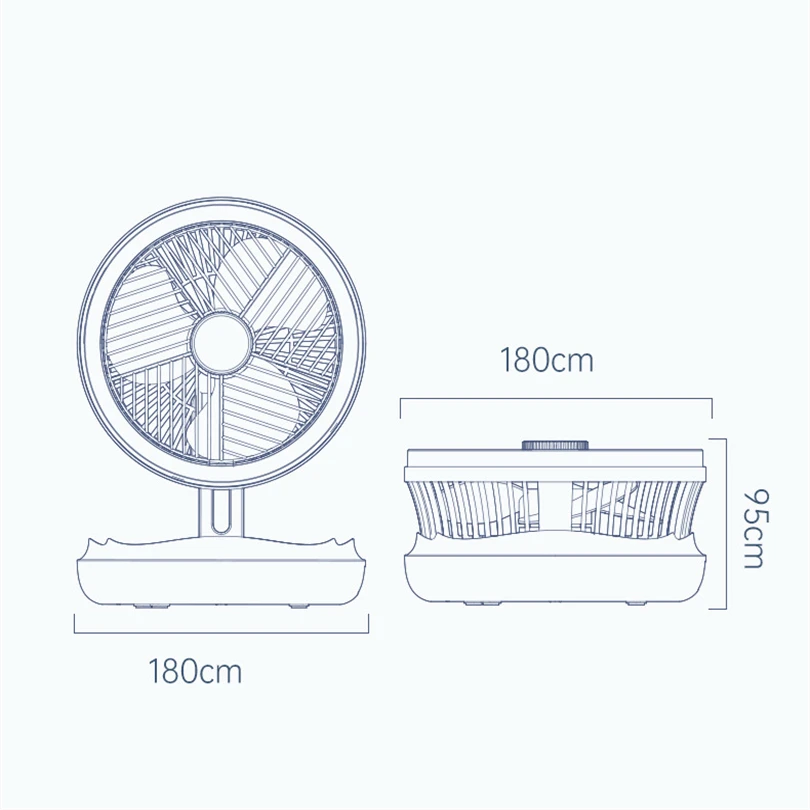 Настенный вентилятор 4 в 1 Домашний Настольный охладитель со светодиодный Ной