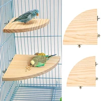 reliable bird perch platform multifunctional portable pet wood platform rack bird perch stand parrot stand