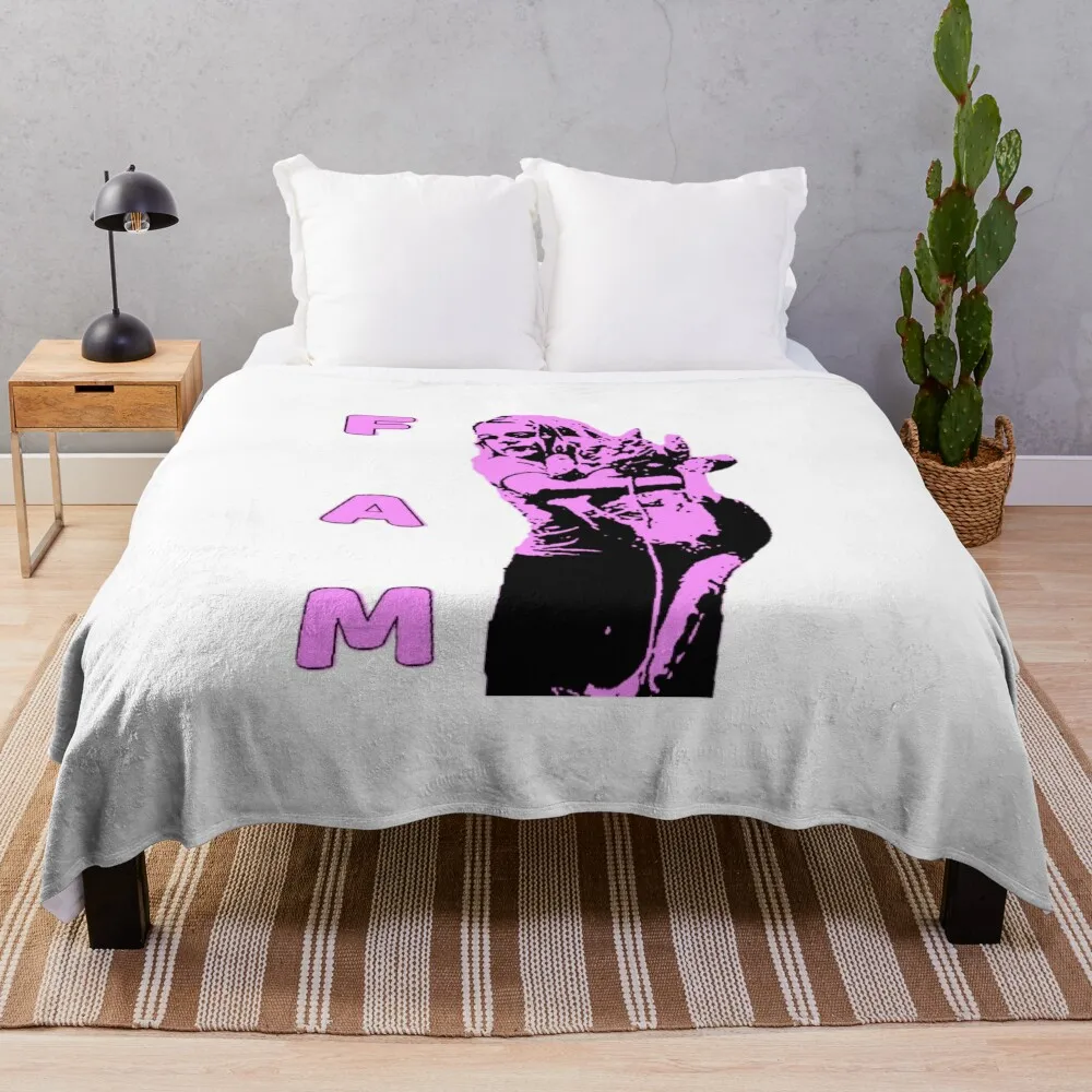 Подарочное розовое летнее одеяло с изображением Фреда и Мэри Сем детское