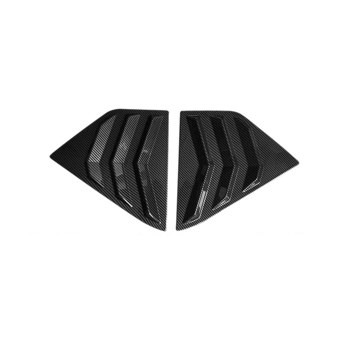 

Rear Side Window Louvers for Kicks 2018-2023 Scoop Shades Cover Accessories - Carbon Fiber