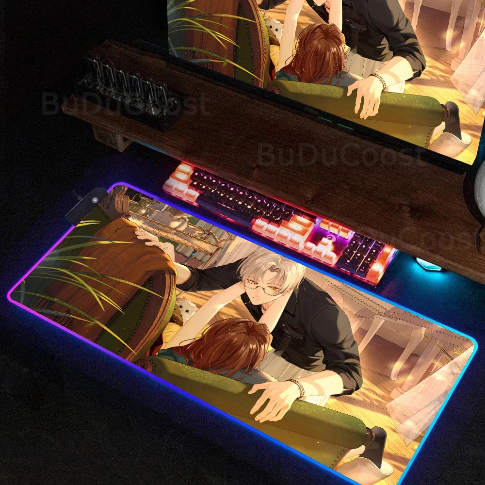 Популярный товар коврик для мыши разных размеров с HD-принтом и RGB-подсветкой