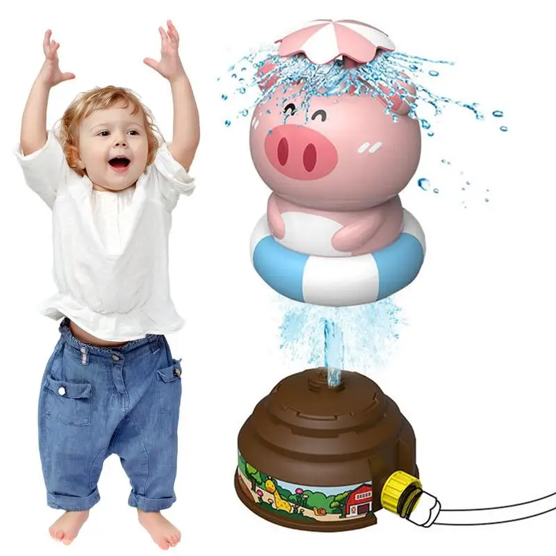

Water Sprinkler Toys For Kids Rotating Water Sprinkler Kids Toy Cute Pig Shape Water Toys Hydraulic Lift Pink Sprinkler For