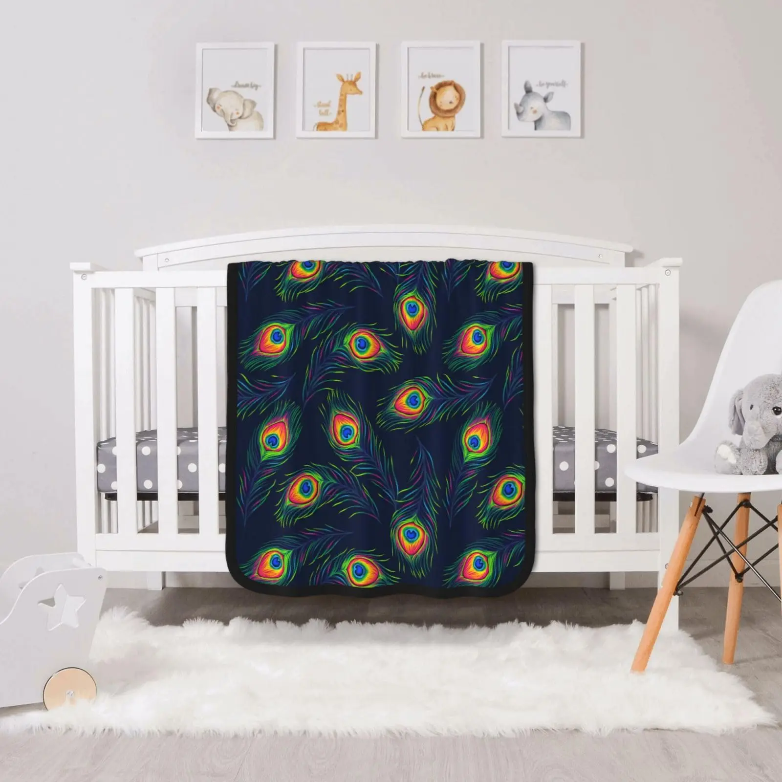 Double-sided Throw Blanket Fluffy Quilt Soft And Cozy Blanke