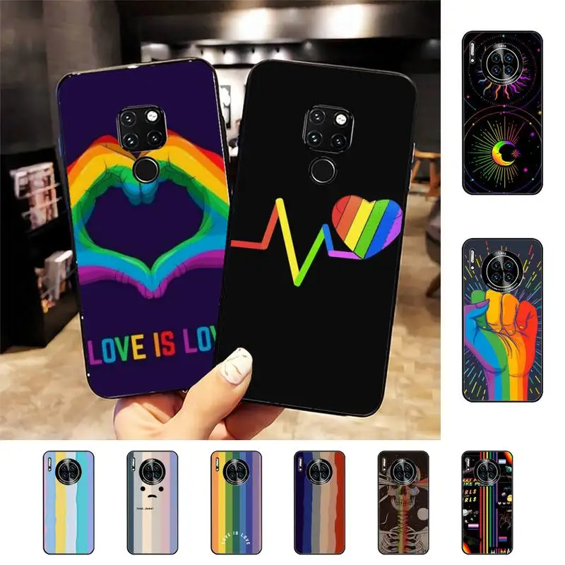

Abstract rainbow Phone Case For Huawei Nova 3I 3E mate 20lite 20Pro 10lite Luxury funda case