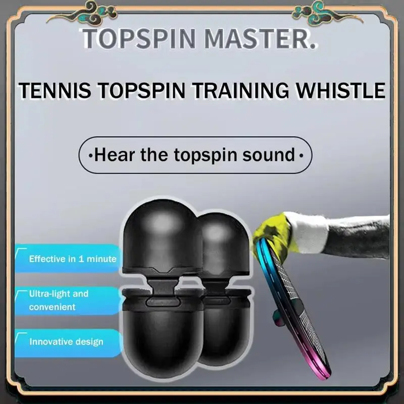 Фото Премиальный теннисный свисток Topspin, теннисный тренажер для ударов, портативный для начинающих, теннисный тренажер для ударов, свисток для помощи при свинге №1