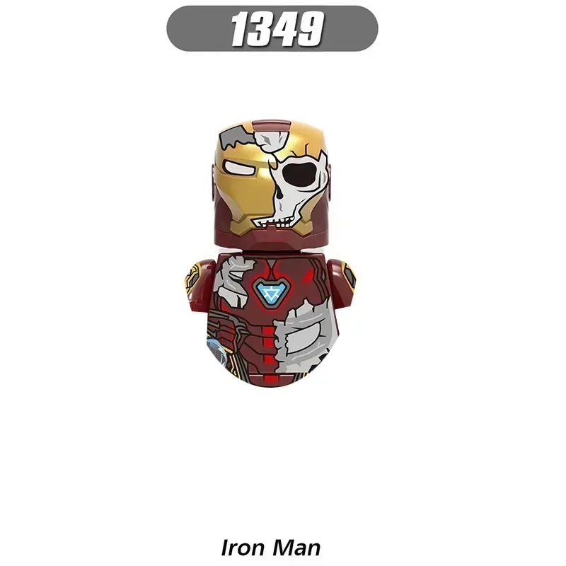 X0268 XH1345 XH1351 Серия супергероев Человек-паук Mystery Guest Кирпичи Строительный блок