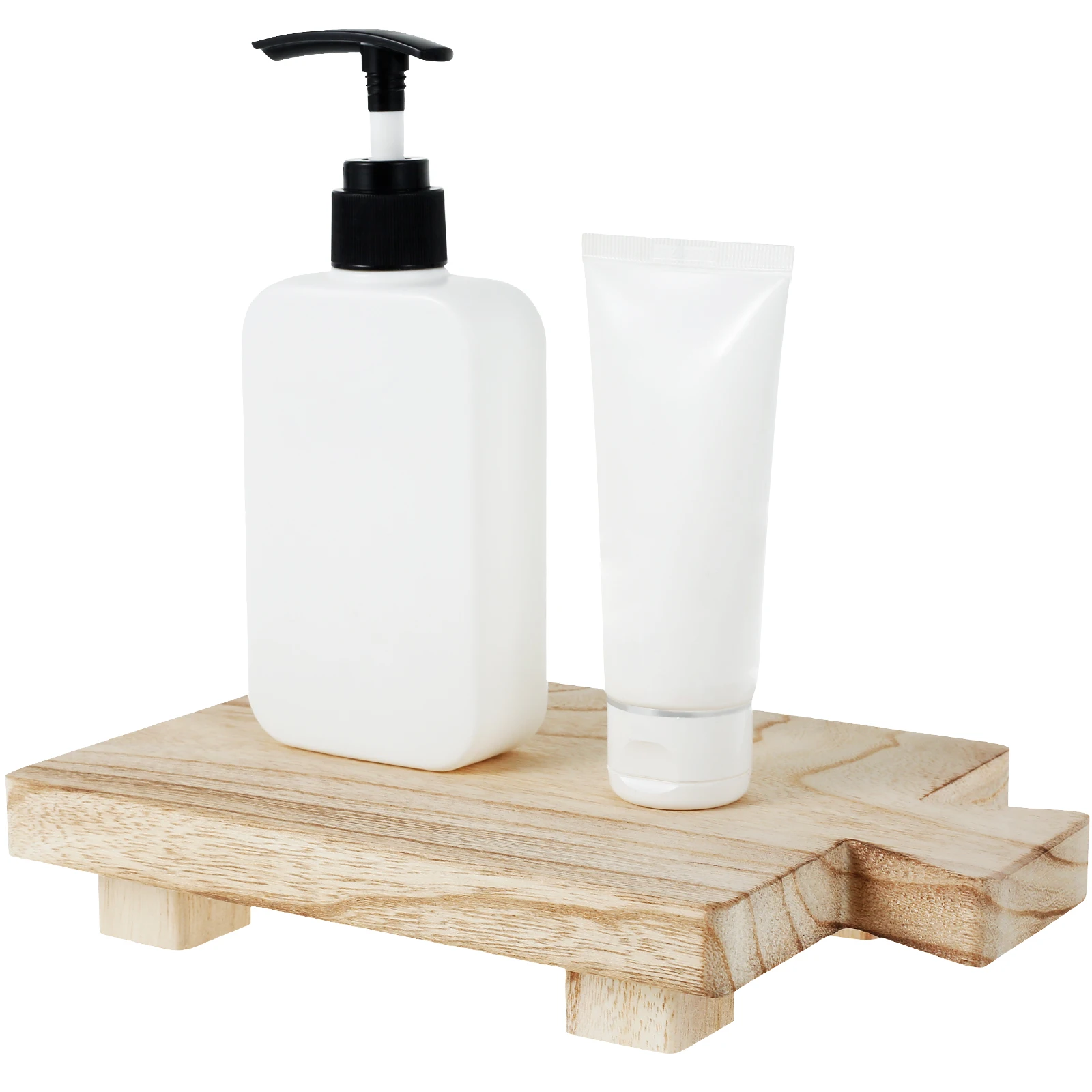 

Wood Pedestal Stand Soap Stand Wood Riser Wooden Pedestal Tray for Bathroom Kitchen Soap Dish Holder Decor Rustic Candle Plant