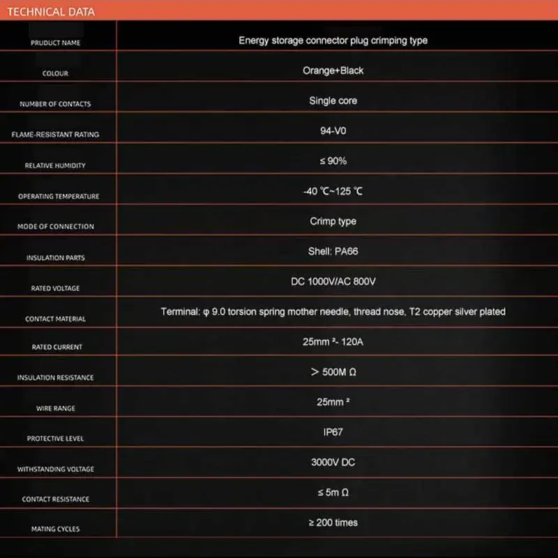 Водонепроницаемый разъем IP67 120А для накопителей энергии, высокоточный одножильный авиационный штекер, гнездо питания, быстроразъемный адаптер (art.: 3920d8b29fdcc) - 3920d8b29fdcc