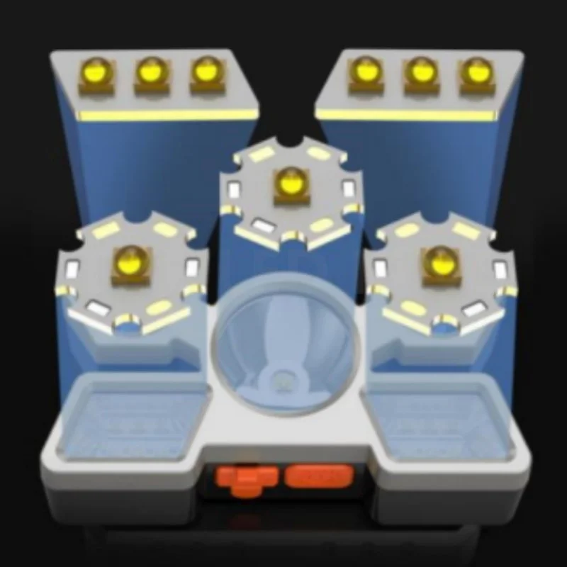 Фонарь налобный светодиодный Аккумуляторный с зарядкой от Usb 5 режимов работы