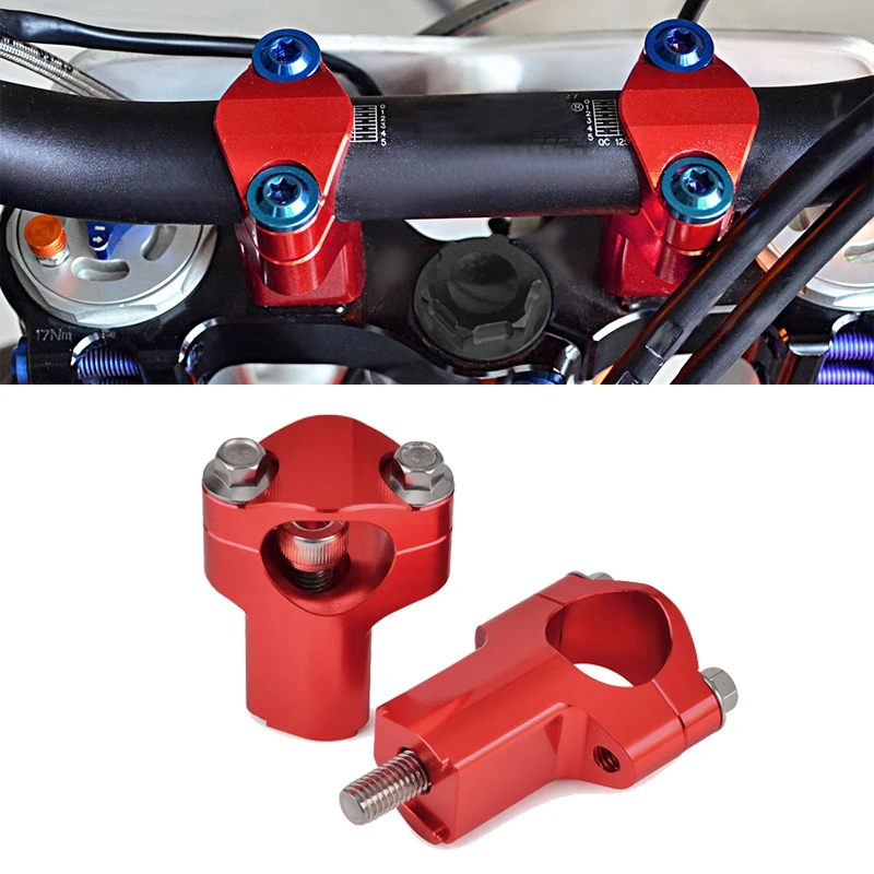 

NICECNC Motorcycle Handlebar Riser Bar Clamp Mount For GasGas 125-300 EX EC MC 250-450 EXF ECF MCF 2021-2022 BETA KTMHusqvarna