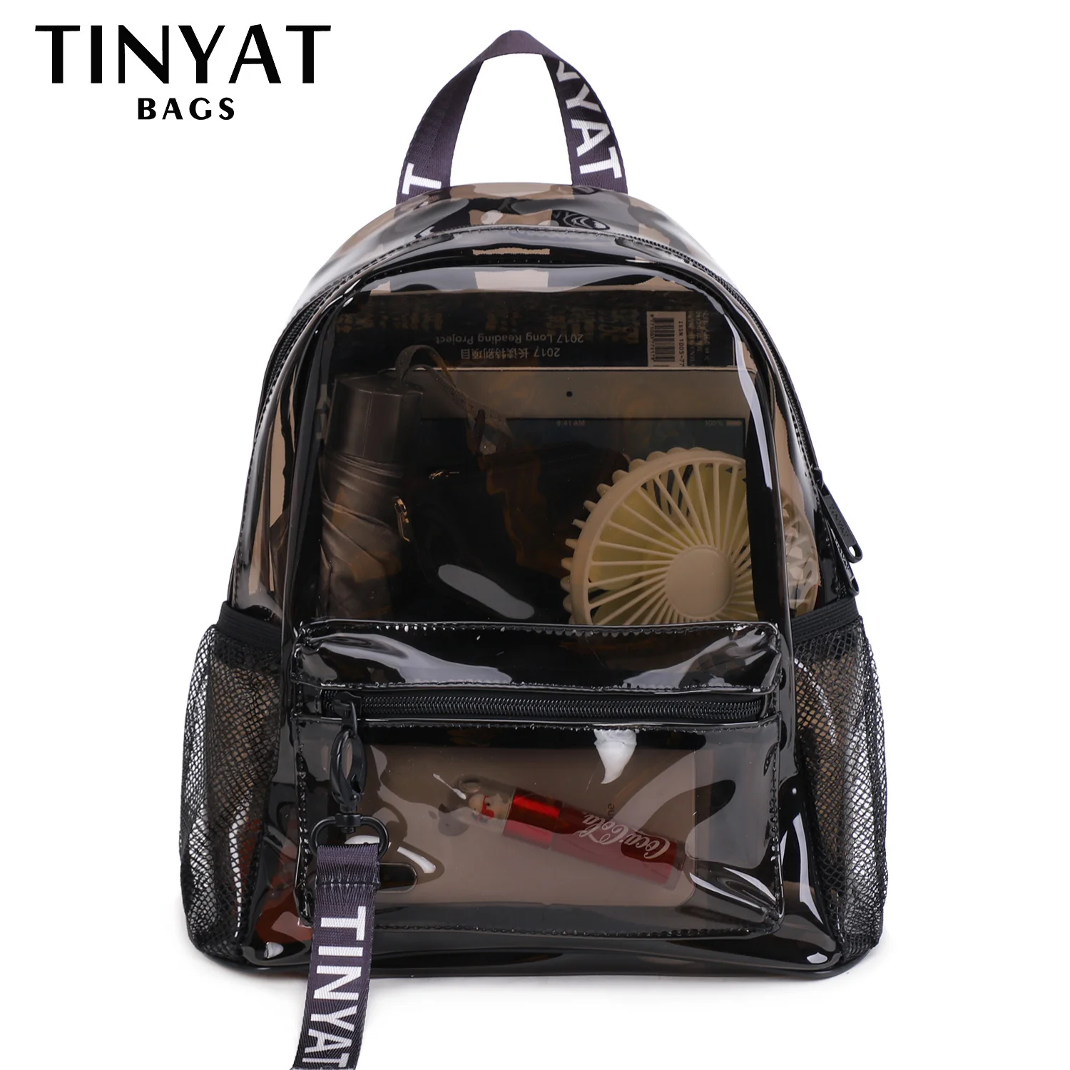 

Clear PVC Women Backpack New Trend Transparent Solid Backpack Travel School Backpack Bag for Girls Child Mochila